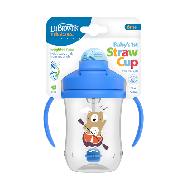 TC91012-Κύπελλο με εύπλαστο καλαμάκι 270 ml μπλε